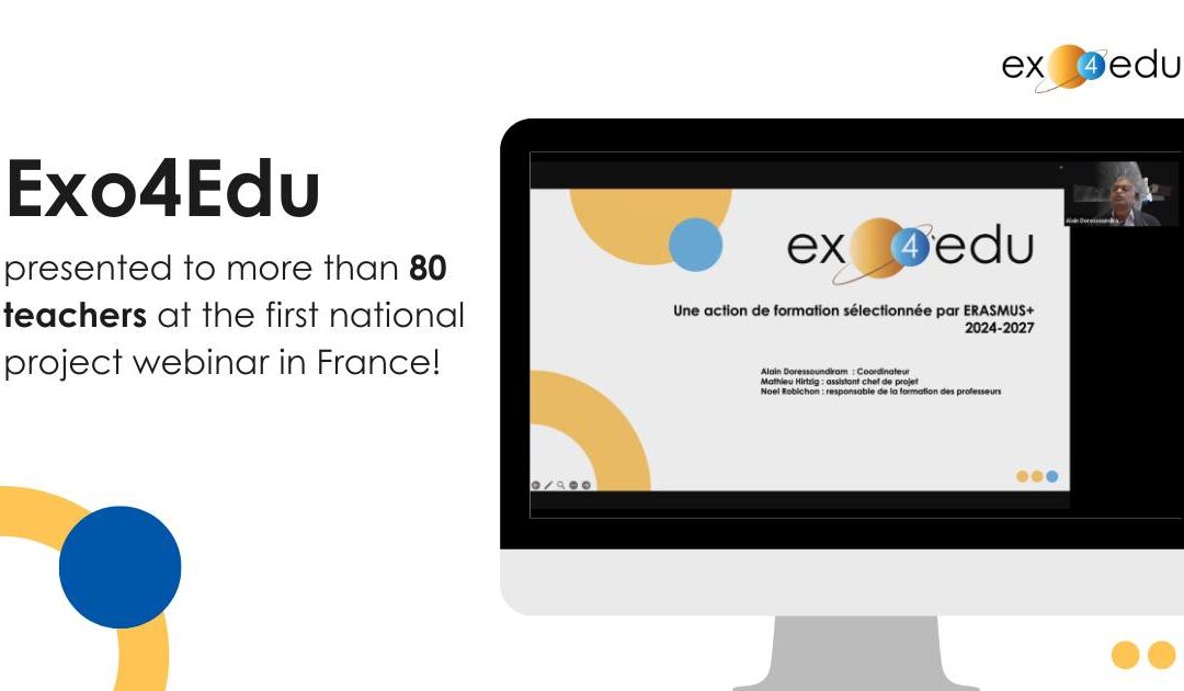 First presentation webinar of the Exo4Edu project
