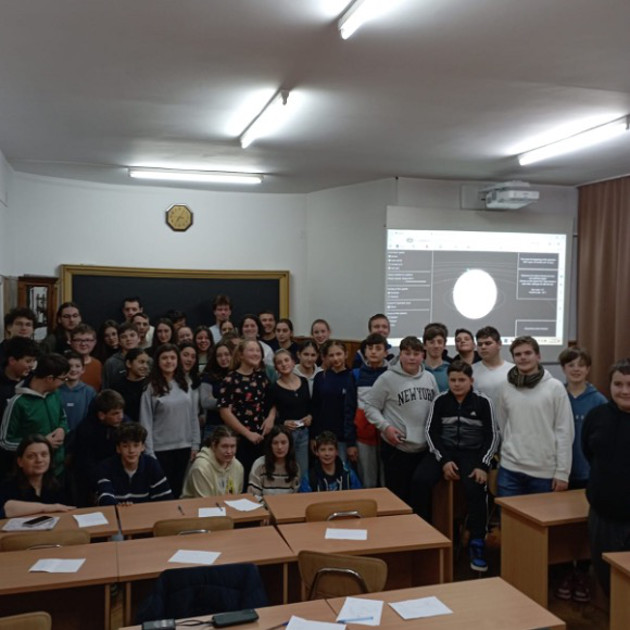 7th grade pupils from a school in Sălaj County